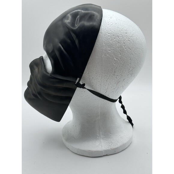 Halloween Costume Ninja Black Face Mask Rubie Hard Plastic Teen Adult - Picture 2 of 7